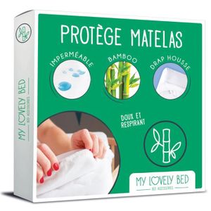 PROTÈGE MATELAS  Protège Matelas Bamboo 180x200 | Soyeux et Confortable | Aspect Aéré et Silencieux