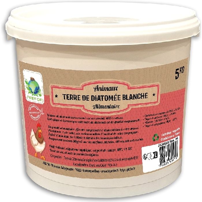 Terre de Diatomée alimentaire Blanche 10kg - Ornibird à 19,95 €