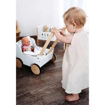Bayer Chic 2000 Poussette Poupée Mika 2 En 1 - Nacelle/siège Sport - Hauteur 47-80 Cm - Pour Poupées 52 Cm - Rose - Dès 4 Ans