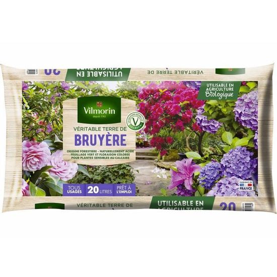Vilmorin Terre Bruyere Forestiere 20 L Cdiscount Jardin