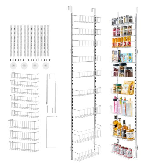 Organisateur De Garde-manger Coulissant – 15 Pouces – 1 étagère – Nickel Brossé