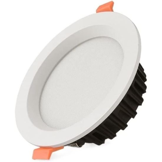 NRGDILY 2 Pak 15W LED Downlights Plafond, 9mm Slim LED Inbouwspots, Koel Wit 6500K, 170-180mm uitsparing, ronde keuken slaapkamer spots plafondverlichting