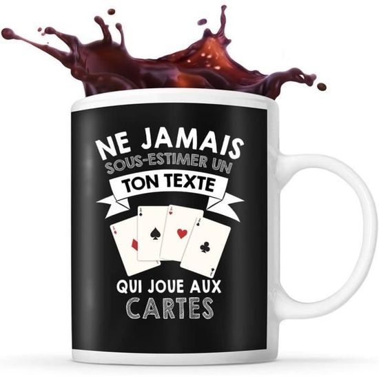 Tasse à Café Personnalisable Diable Et Ange - Céramique, Lavable Et Micro-ondable - Personnalise Avec Un Prénom