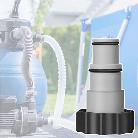 Raccord De Tuyau De Piscine - Lot De 2, Compatible 10,2 Cm Et 5,1 Cm - Étanche, Installation Facile - 7