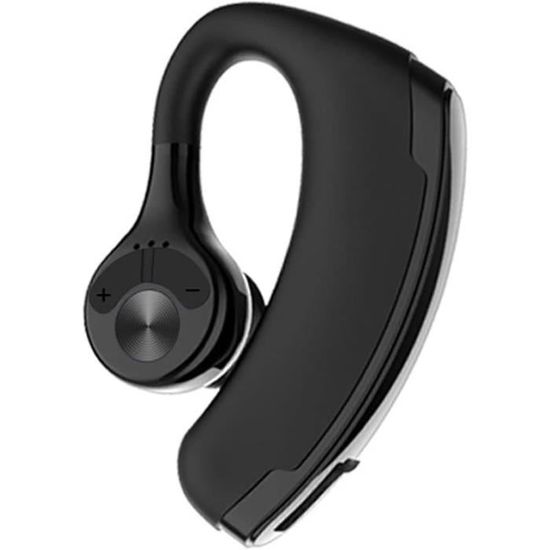 Oreillette Professionnelle Télé Travail Oreillette Bluetooth Sans Fil - EDILIQ - V5.2 - Micro Intégré - Tour D'oreille 360 - 20h De Lecture - Écouteur Mono - Téléphonie Oreillette Bluetooth V5.2 Pour Conduite