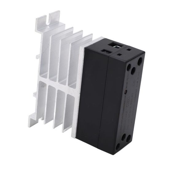 Radiateur Aluminium Pour Relais SSR 10-40A - 80x50x50mm - Dissipateur Chaleur Argent - Electronique