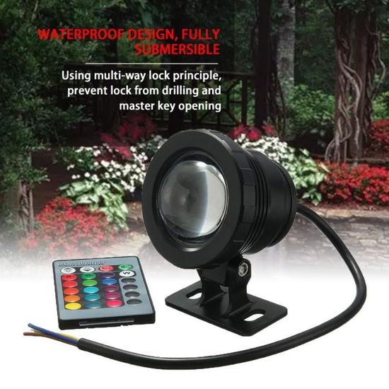 ZKLGS Projecteur LED Extérieur, 10W 20W RGB LED Projecteur Fontaine