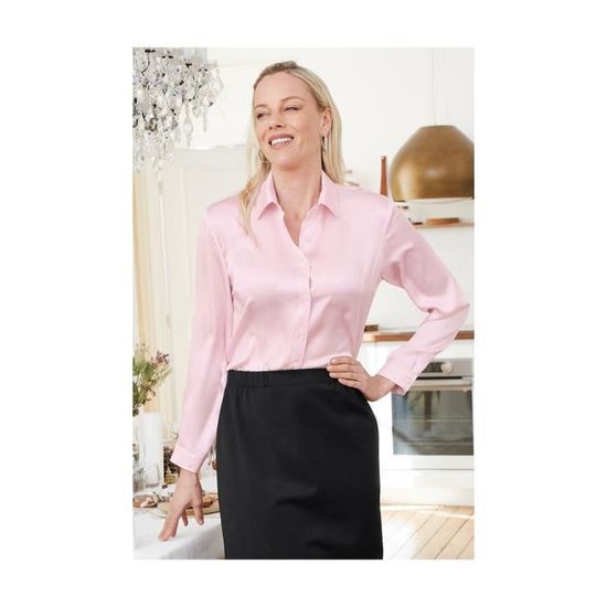 Chemisier Phase Eight En Soie Pure - Rose - Manches Courtes - Taille M - Occasion Très Bon état
