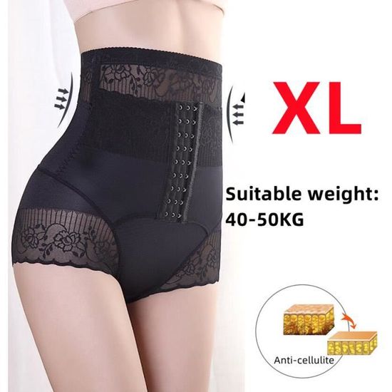 SLIMBELLE String Gainant Tanga Taille Moyenne - Culotte Sculptante Invisible Ventre Plat Shapewear