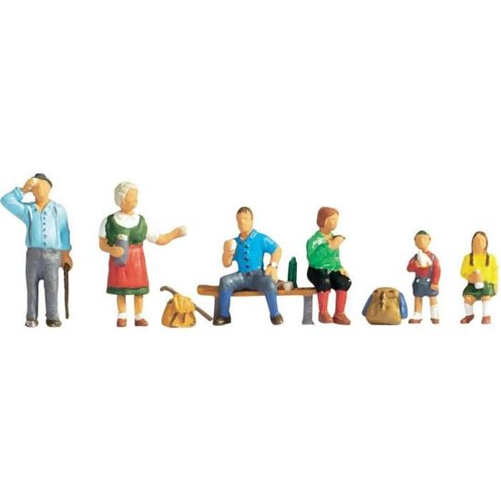 FIGURINE MINIATURE - PERSONNAGE MINIATURE 50 pièces 1/87 modèle miniature  personnes jouets - Cdiscount Jeux - Jouets