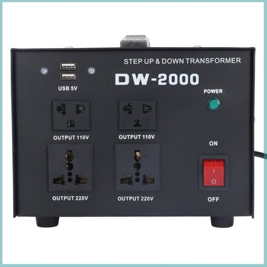 Transformateur/convertisseur De Tension JP-500 500W - Step Up/Down - 110V-220V - Prise Japonais