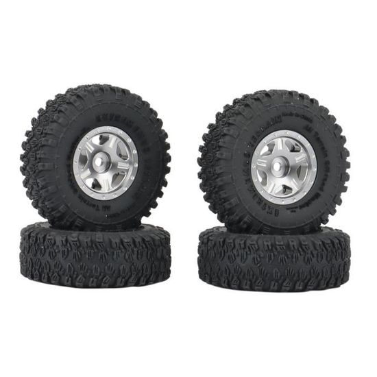 4 Pezzi Pneumatici in Gomma Morbida 24 * 58 * 22mm Terreno roccioso Compatibile con Parti 1/18 1/24 RC Micro Crawler Auto assiale SCX24 TRX4M AX24 (Color : Style A-24x58x22mm