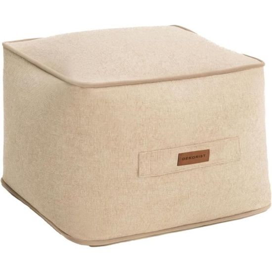 CangLong Ottoman Tabouret Rectangulaire 70 Cm – Banc Tissu Gris Confortable, Bois Massif, Salon Chambre Extérieur