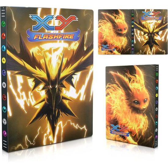 Album 400 Cartes à Collectionner – Classeur 50 Pages Double Face, Protection Zip Pokémon & Cartes