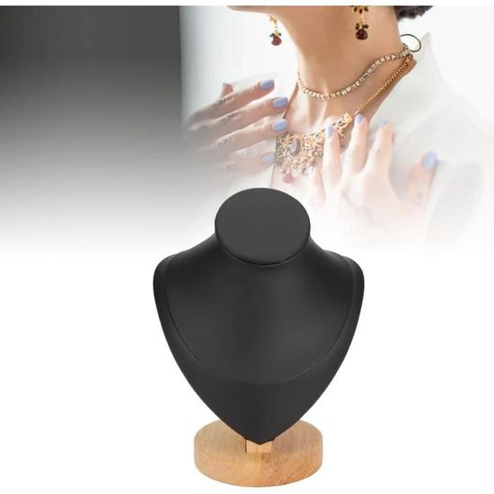 F Fityle 2 Pièces Collier Affichage Buste - Présentoir Lin Beige Pour Bijoux