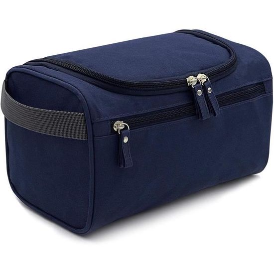 Trousse de toilette de voyage à suspendre pour homme Camouflage/bleu