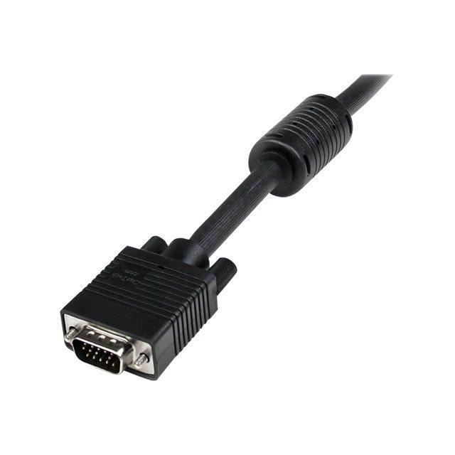 Câble VGA coaxial de 10m - HD15 vers HD15 - M/M - Câble VGA coaxial de 10 m pour écran haute résolution en noir - M/M - MXTMMHQ10M