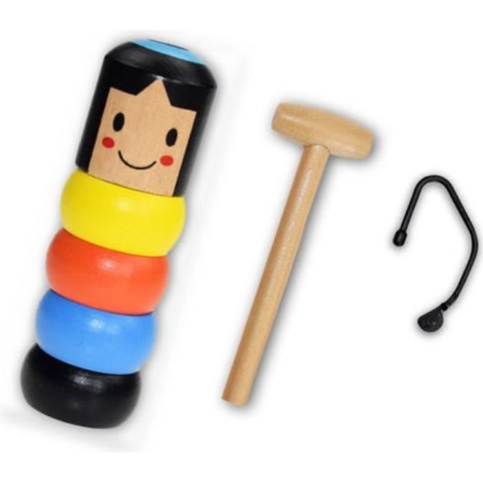 Immortel Daruma Incassable Homme En Bois Scène Magique Accessoires Magiques Jouets Magiques Astuces Comédie Jouet Accessoire