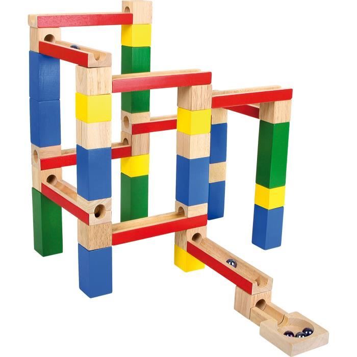 Circuit à billes Blocs de construction en bois jeux pour enfant à partir de 3ans leg