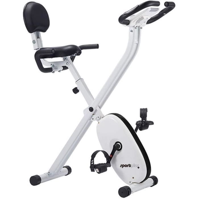SportPlus - Vélo d'Appartement - Pliable et ultra compact - Plusieurs Modèles disponibles - de 8 à 24 Niveaux de Résistance - Capteu