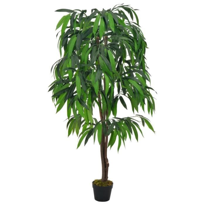 INGSHOP© Plante artificielle Type de Manguier avec pot Vert 140 cm