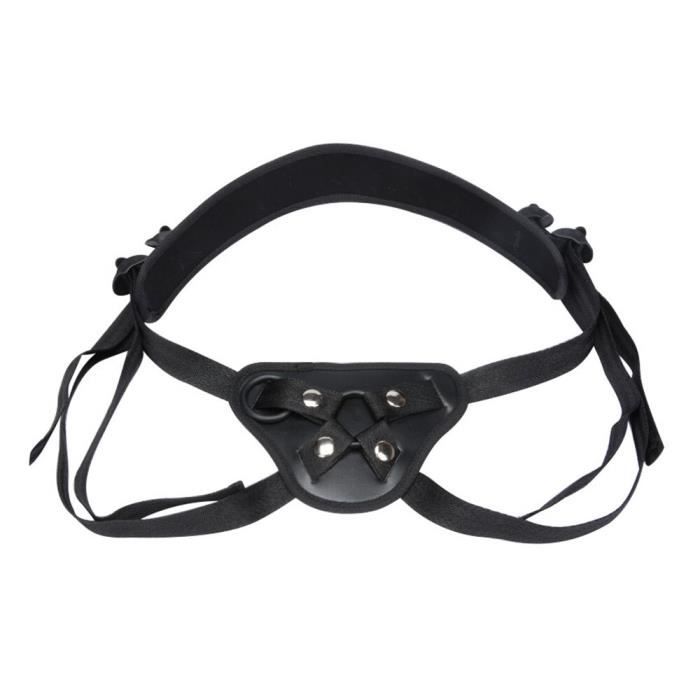 Belsiang Strapon sangle lesbienne sur godes pantalon pour les femmes harnais ceinture Gay sangle-On Sex Toys po - Type: Black -WL764