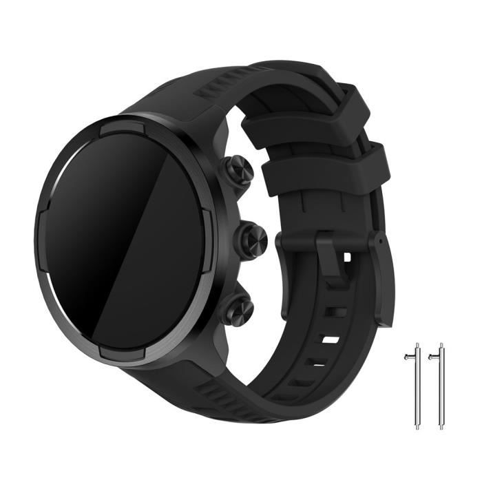 Accessoires de bracelet intelligent Sports Silicone Replacement Wristband Band Strap for SUUNTO 9- Baro Smart Watch A259
