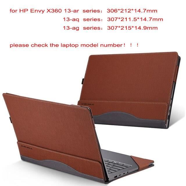 Sacoches & Housses Ordinateur,Housse d'ordinateur portable détachable pour Hp Envy X360 13.3 pouces - Type brown-envy 13-ar series