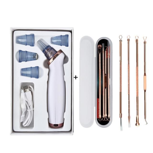 APPAREIL DE MASSAGE MANUEL,Nettoyeur de points noirs électrique nettoyant pour pores Peeling acné enlèvement de boutons - Type SET