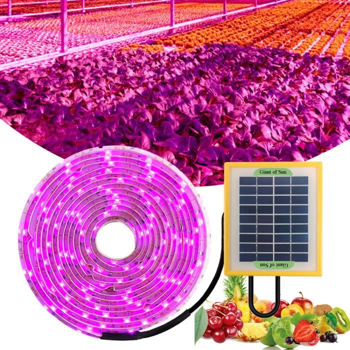 20W LED 2835 SMD 5V Lampe Plante Croissance Full Spectrum - Bande lumineuse de panneau solaire 1M