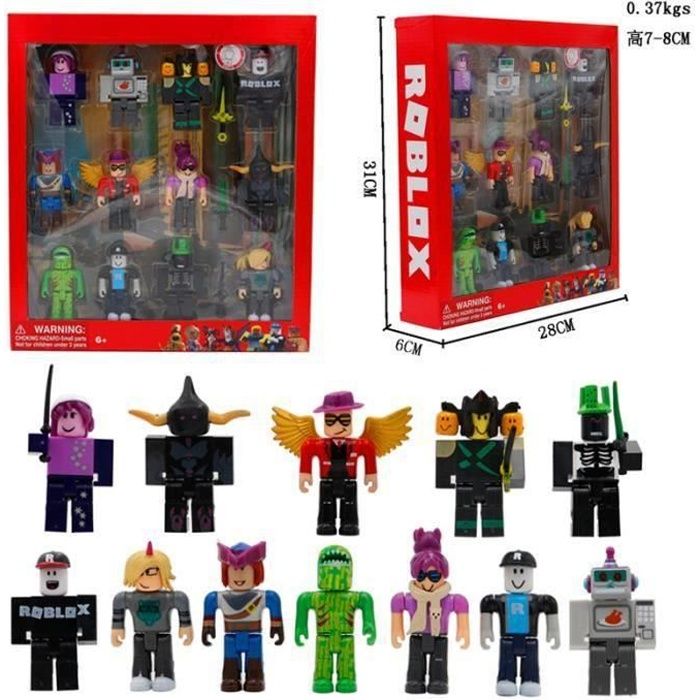 12 pcs / lot ROBLOX jeu 8 cm PVC Suite poupées jouets modèle Figurines blocs de construction cadeau de noël