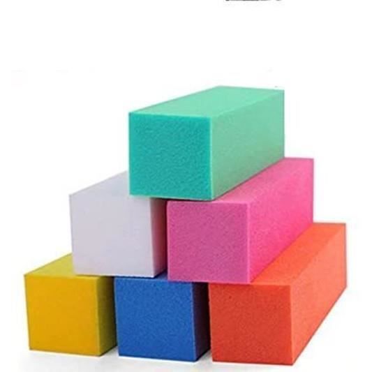10 blocs blancs polissoirs, manucure faux ongles gel uv ,résine , vernis permanent(ROSE)