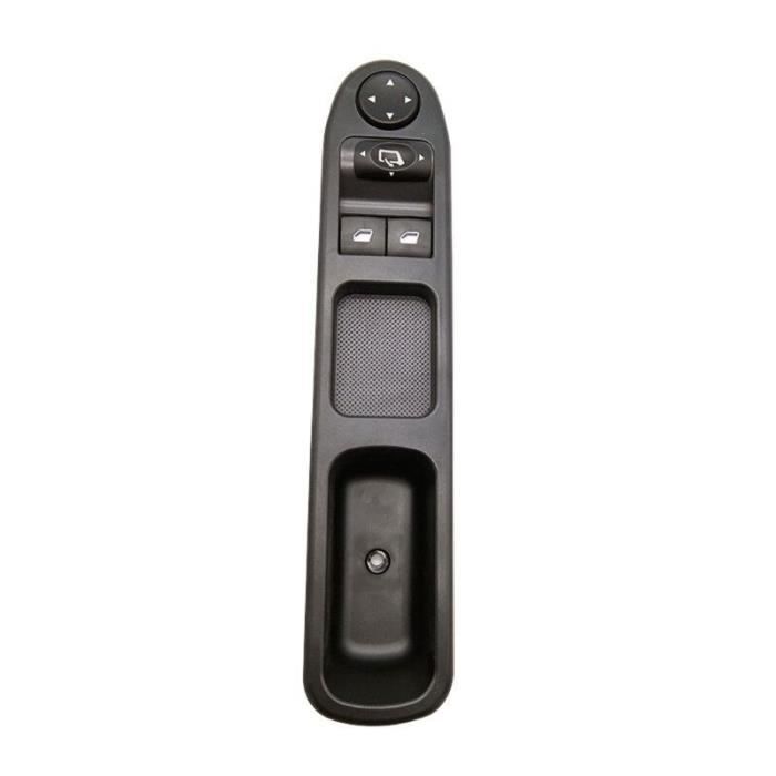 Lève-vitres,Interrupteur de fenêtre de commande d'alimentation côté conducteur avant gauche, pour Peugeot 307 - Type Black