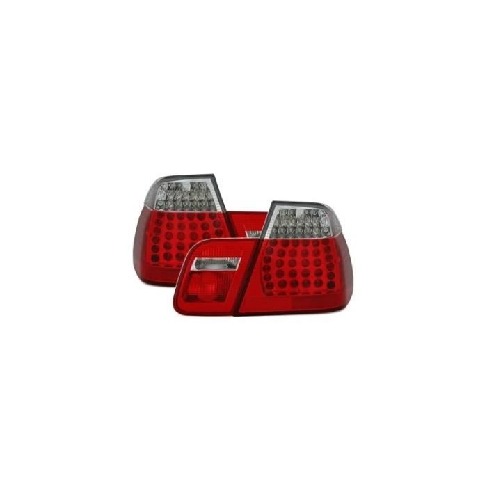 2 FEUX ARRIERE LED LOOK M3 BMW SERIE 3 E46 BERLINE PHASE 1 DE 1998 A 09/2001