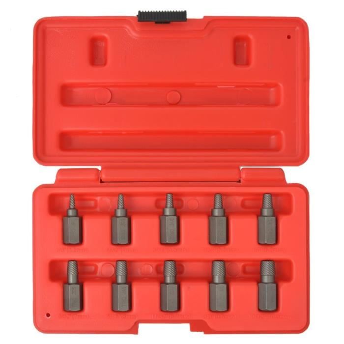 GOT-TAM Kit d'extracteurs de vis Acier 10 pièces