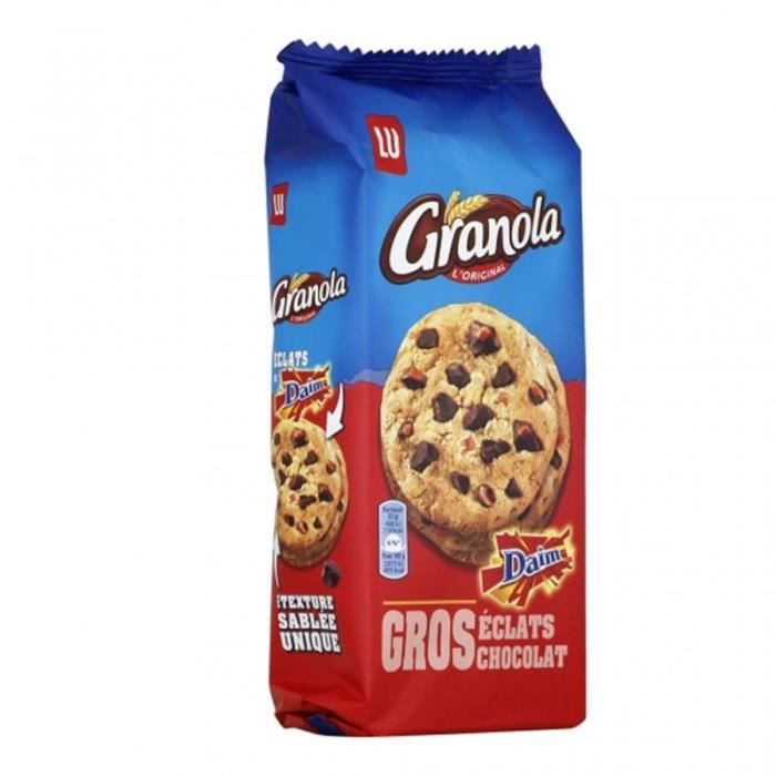 LU Granola L’Original Gros Éclats de Chocolat Daim 184g (lot de 6)