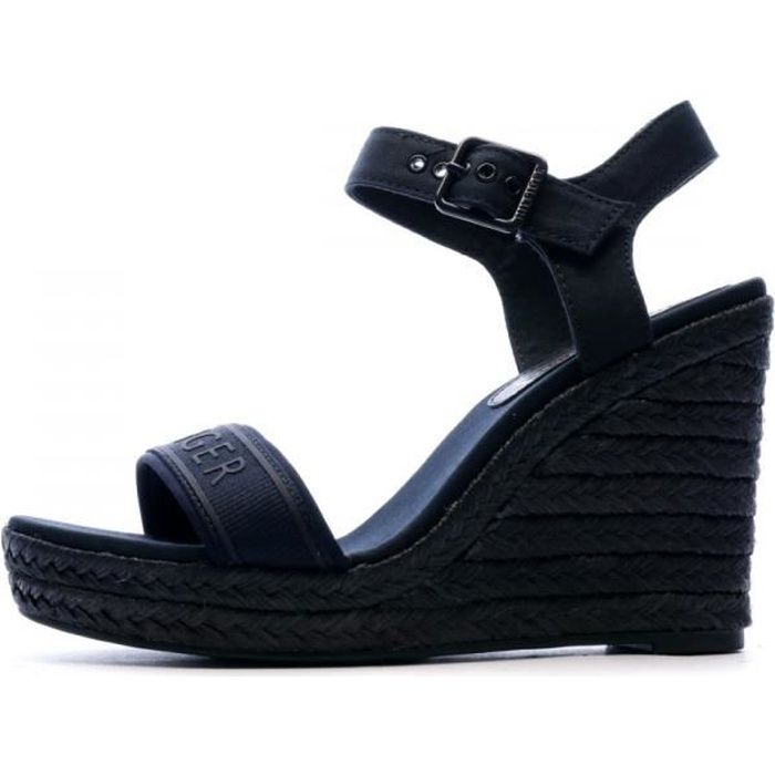 Sandales Compensées Bleu Femme Tommy Hilfiger Colorful