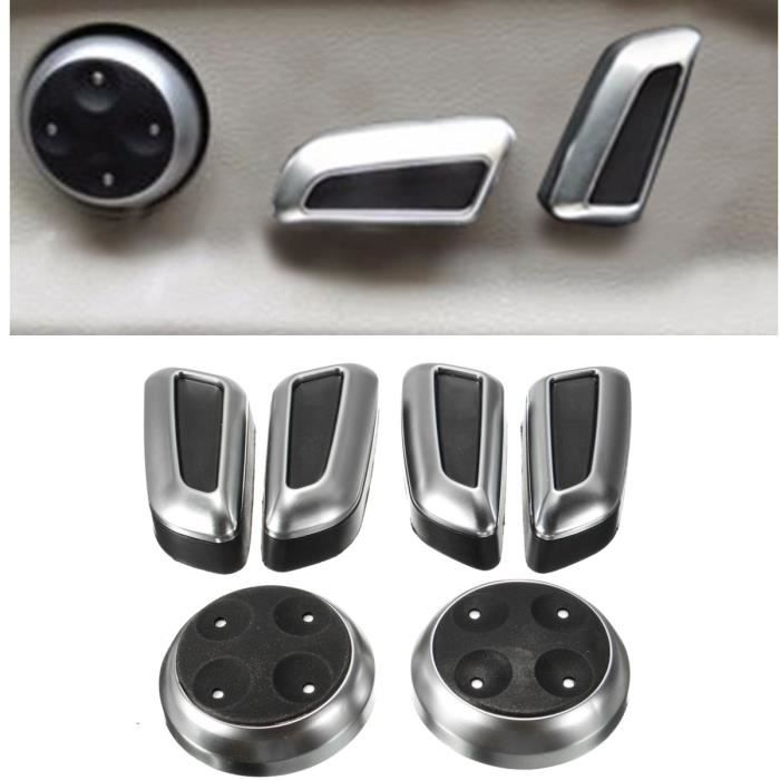 NEUFU 6x Chrome Interrupteur Réglage Seat Siège Pour AUDI A3 A4 A5 A6 Q3 Q5 VW Tiguan