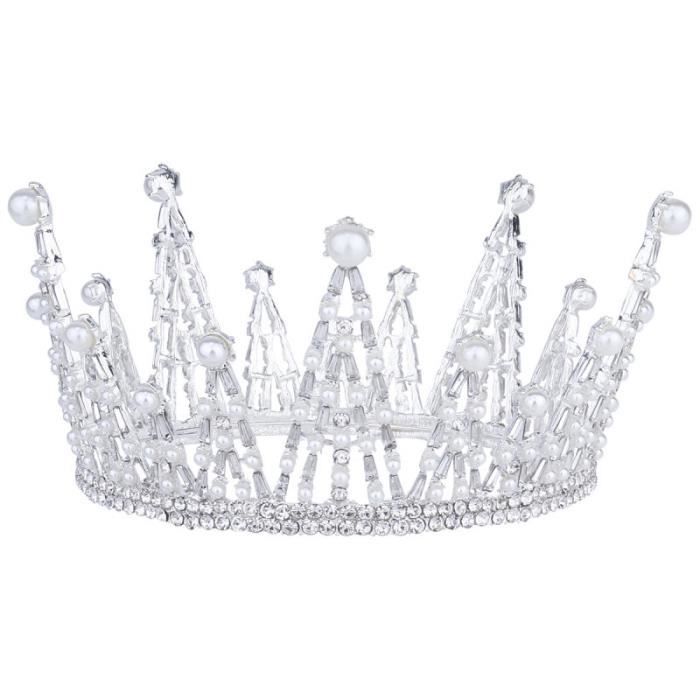 1 Pc luxueux reine bijoux en cristal Vintage mariage anniversaire bal rond couronne accessoires de JEU PLAYSTATION 4