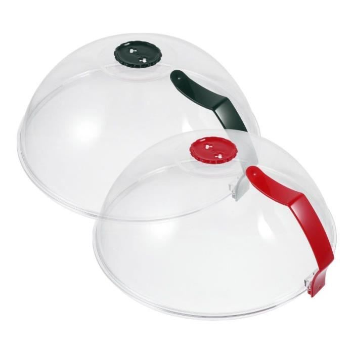 2Pcs Couvre-éclaboussures de micro-ondes pour les couvertures de plaque de résistantes à la chaleur des CLOCHE MICRO-ONDE