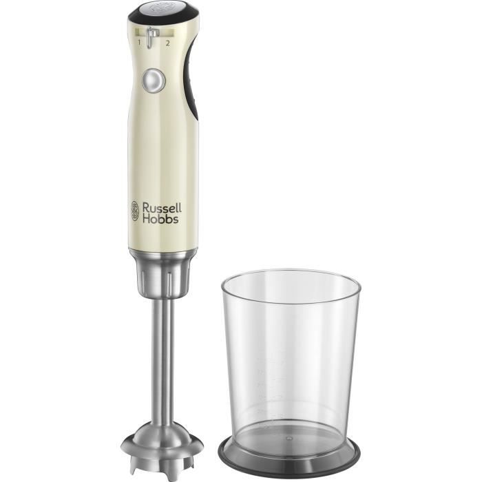 RUSSELL HOBBS 25232-56 - Mixeur plongeant Rétro - 700 W - Crème