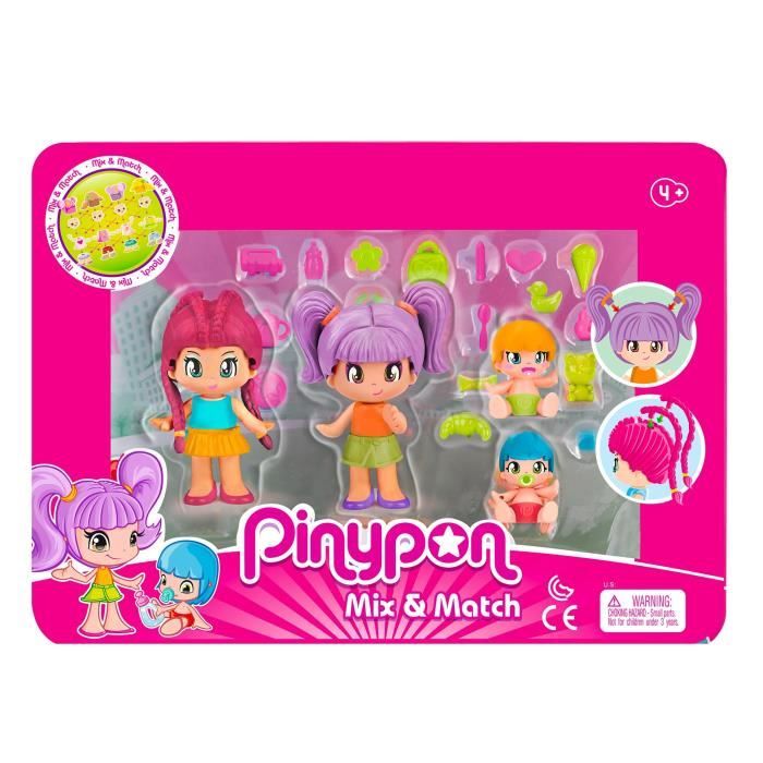 Pinypon - Coffret de 4 figurines City