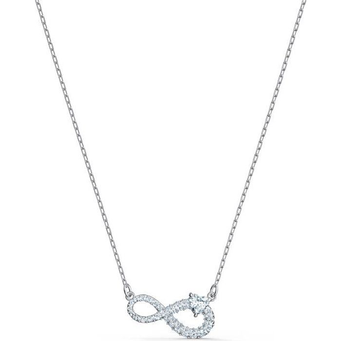 Sautoir - Collier - SWAROVSKI - Collier Swarovski Infinity blanc