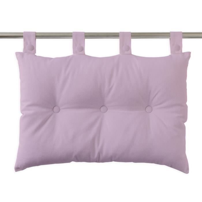TODAY Coussin tête de lit 100% coton - 50 x 70 cm - Poudre de lila