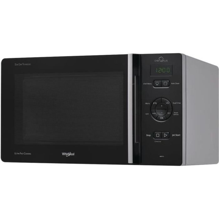 Whirlpool MCP345SIL Four micro-ondes grill pose libre 25 litres 800 Watt argenté(e)