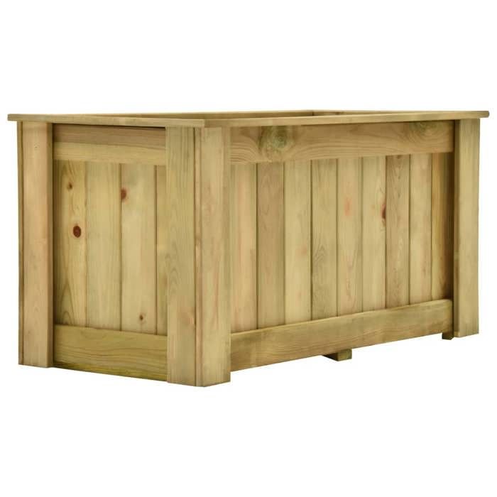 Jardinière surélevée 100 x 50 x 50 cm bois de pin imprégné 02_0000841