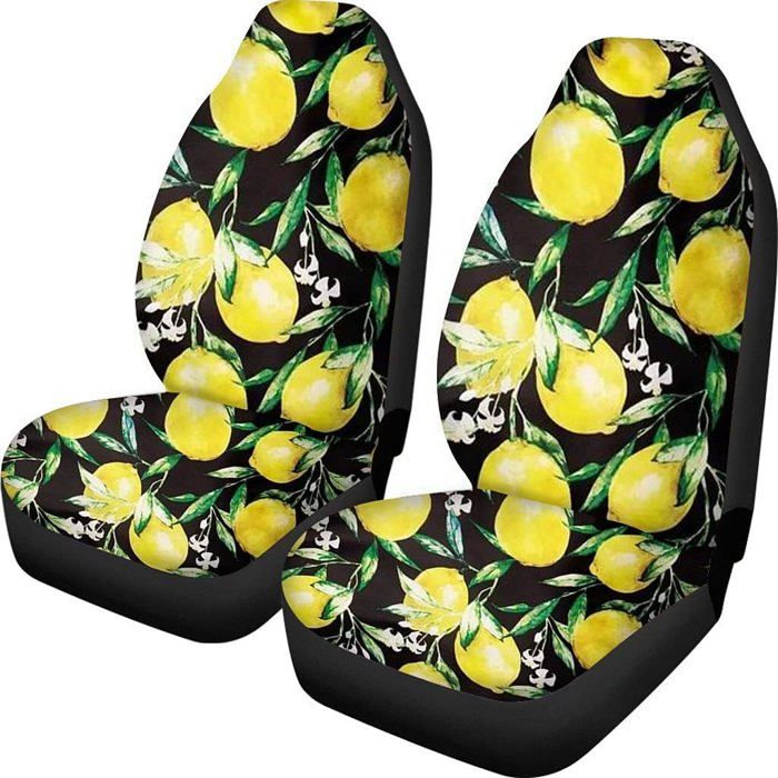 Summer Fresh Lot de 2 housses de siège de voiture imprimées jaune ...