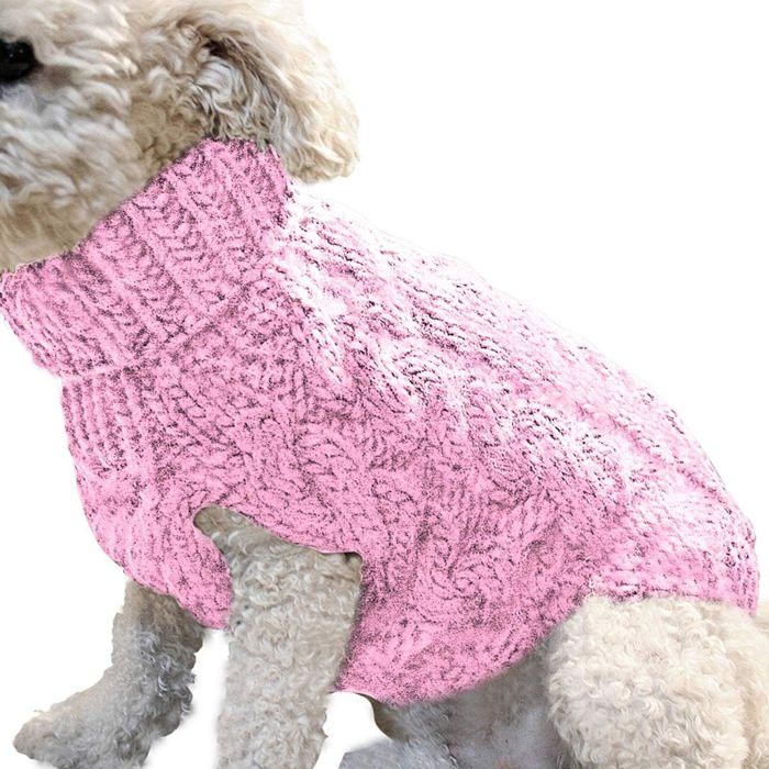 Pull en laine tricoté pour chien, manteau chaud et doux, parfait - Main Image