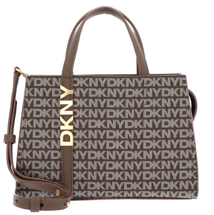 DKNY Sac à main marron pour femme - Avril Satchel Chino / Shitake 285803 DKNY Sac à main marron pour femme - Avril Satchel Chino / Shitake 285803