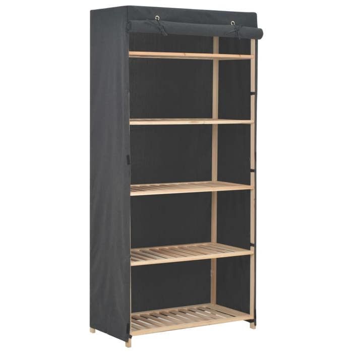 SALE 2025Placard de Chambre - Garde-robe Gris 79 x 40 x 170 cm Tissu78 Kg 7568